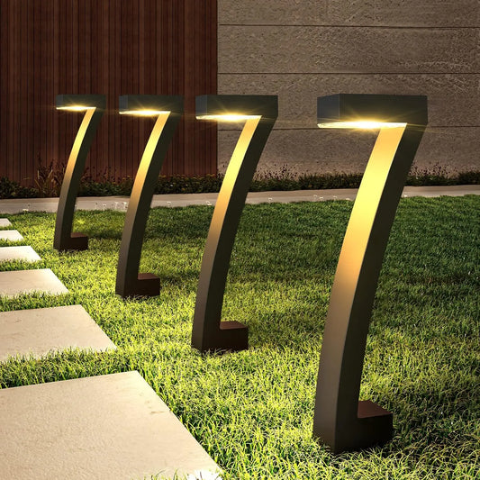 KPSTEK 6Pack Solar Pathway Lights Outdoor LED Auto On Off