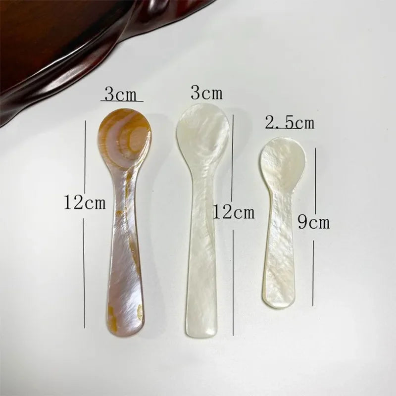 Hign-concerned Natural Shell Ice Spoon Mother Of Pearl Seashell Stirring