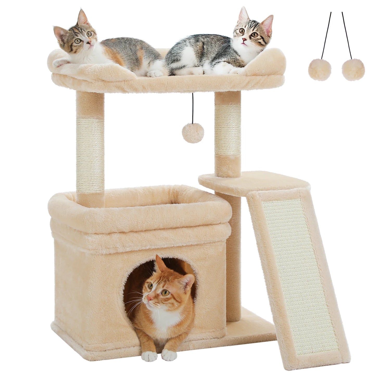 PAWZ Road Indoor Cat Tree With Sisal Scratching Post
