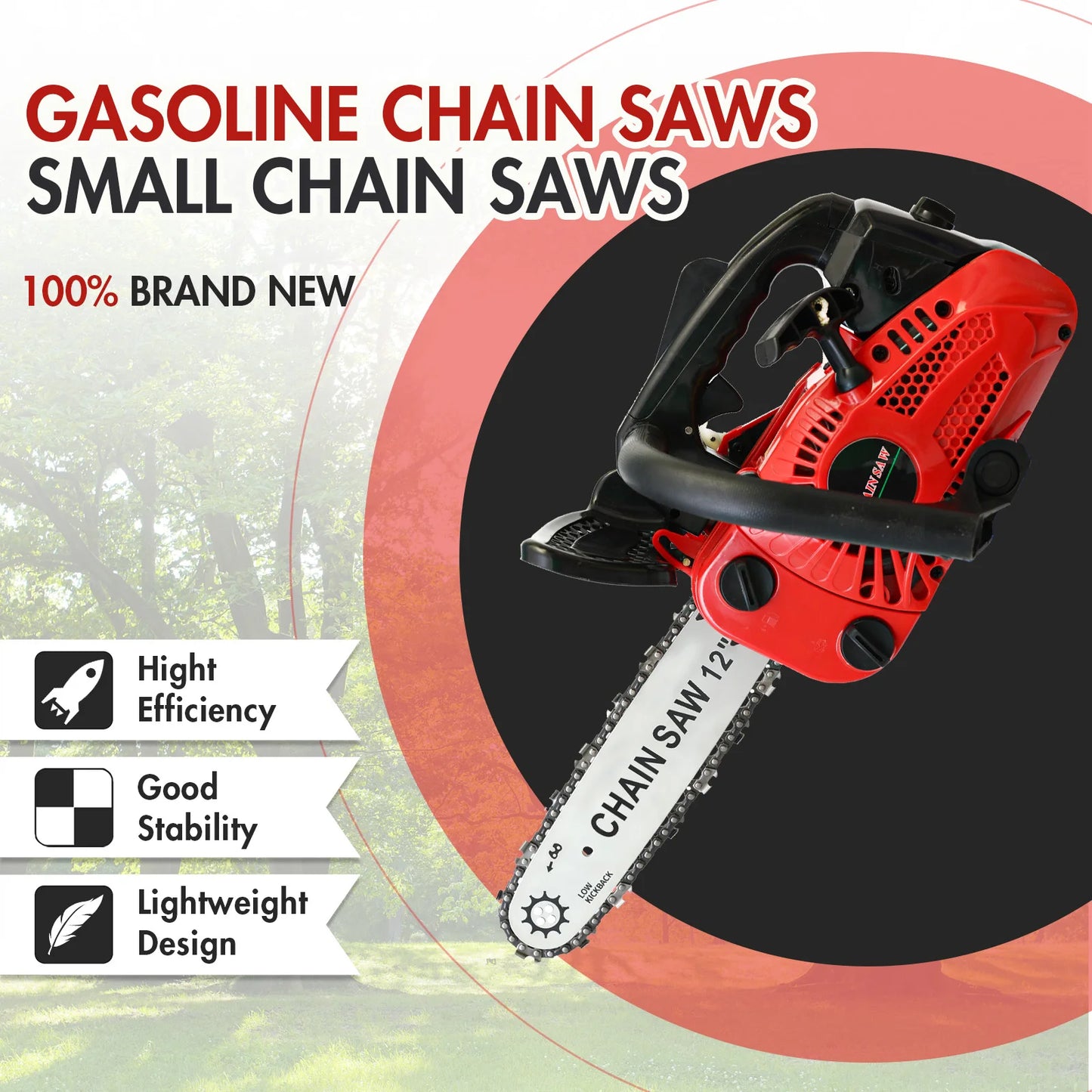 Portable Electric Chainsaw 1000W Brushless Motor For Wood Cutting