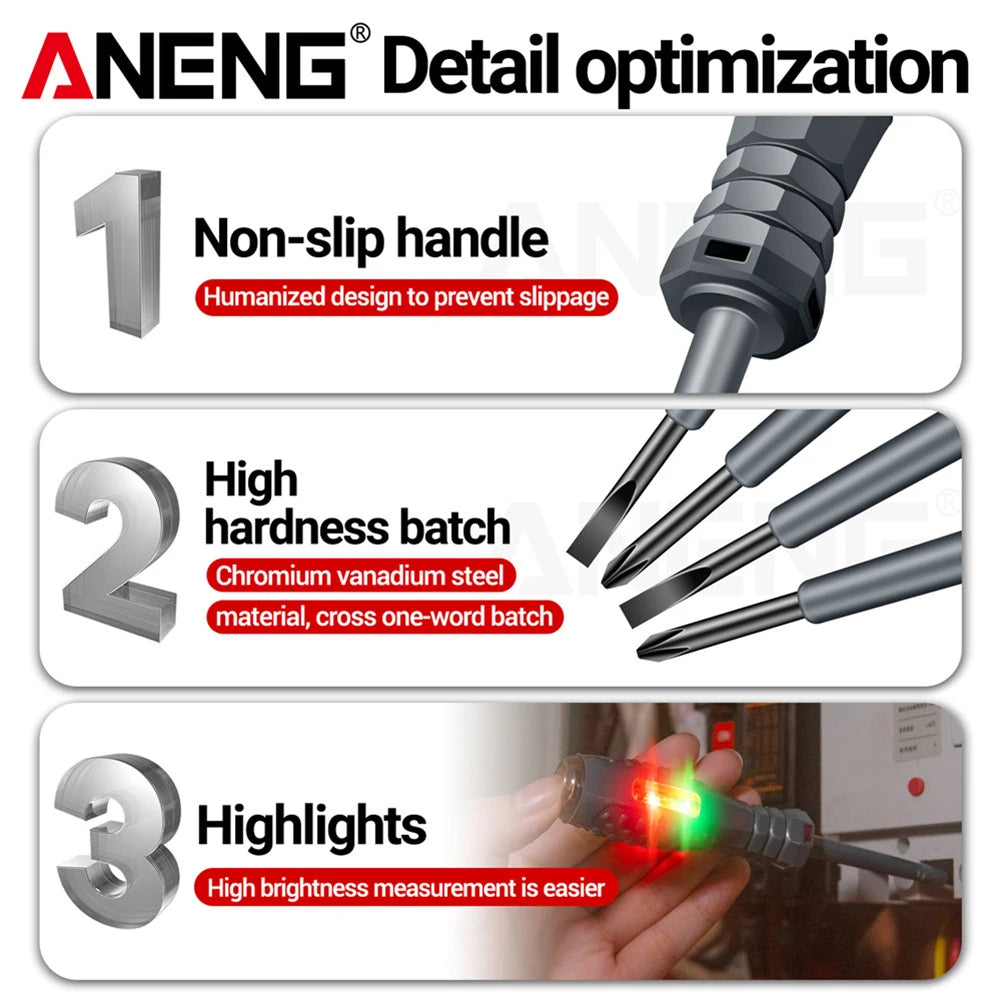 ANENG B05 Indicator Screwdriver Set Slotted Phillips 2Pcs