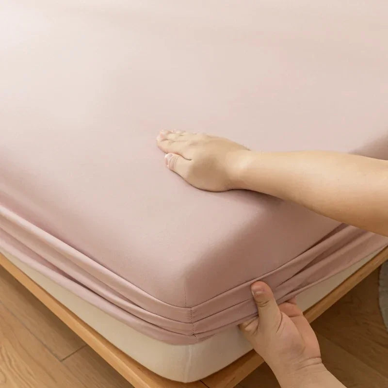 Luxury Elastic Fitted Sheet For Double Bed Mattress Cover