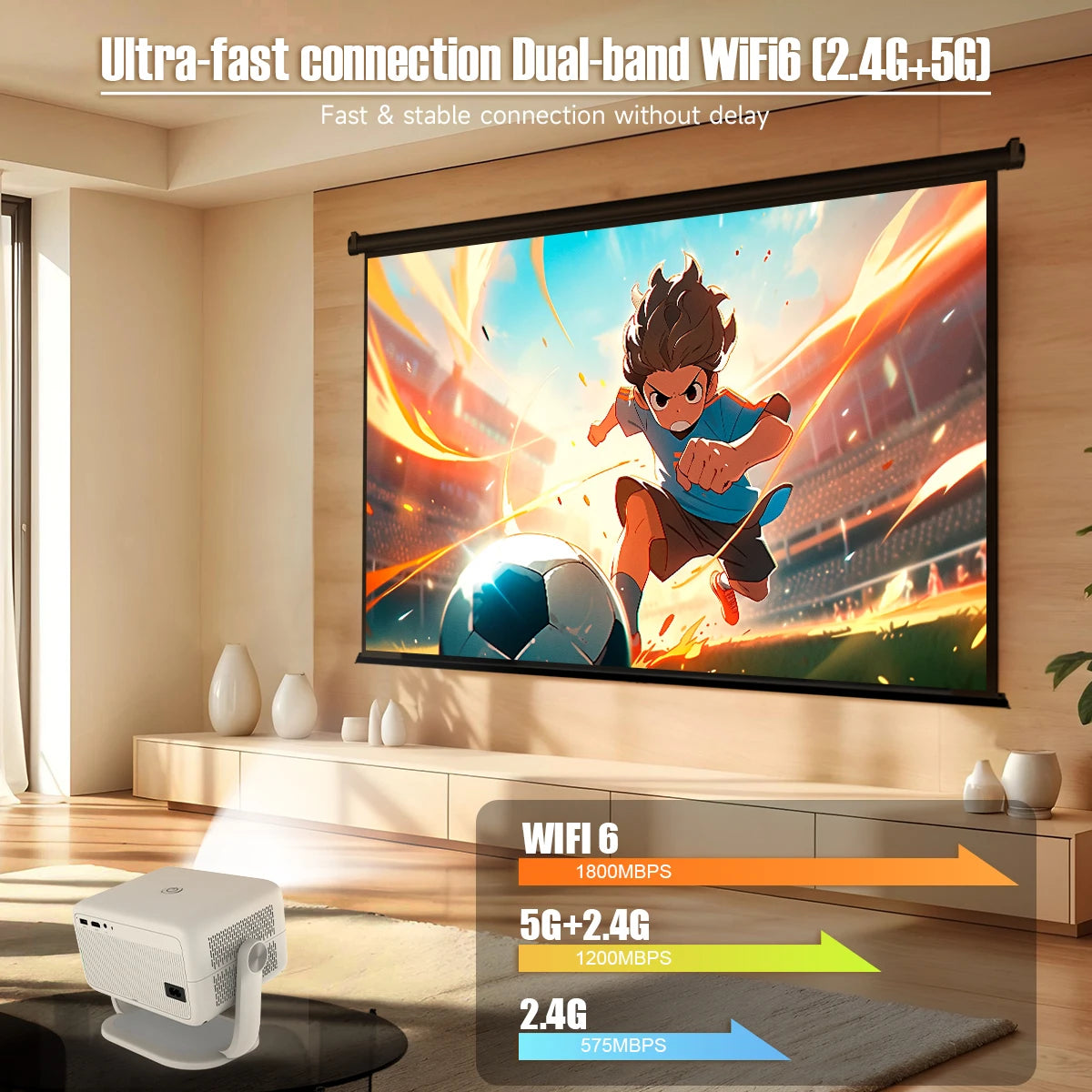 Magcubic Native 1080P Home Theater Projector With Auto Focus