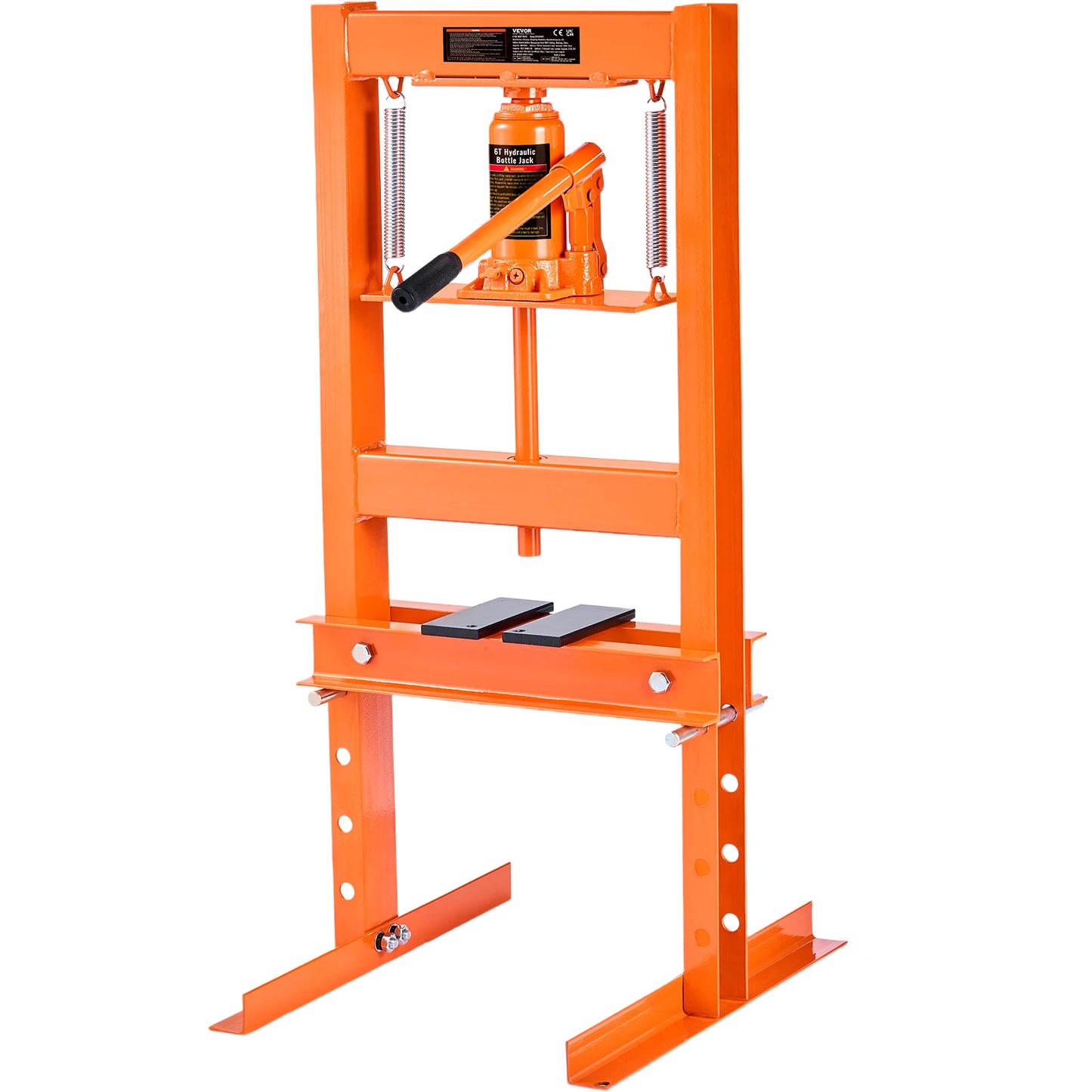 SucceBuy 6 Ton H Frame Hydraulic Shop Press for Garage