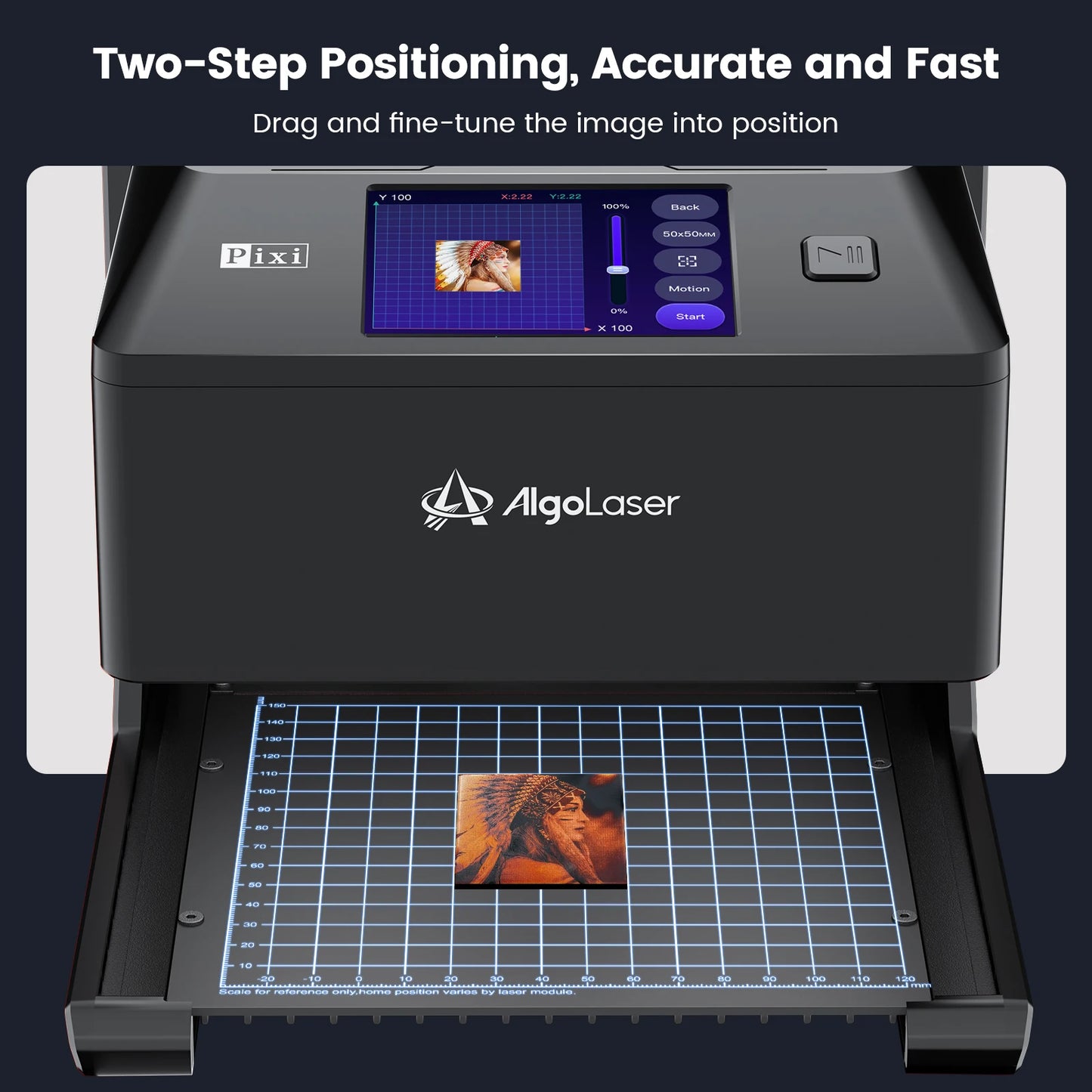 AlgoLaser Pixi 10W Touch Screen Desktop Engraving Machine
