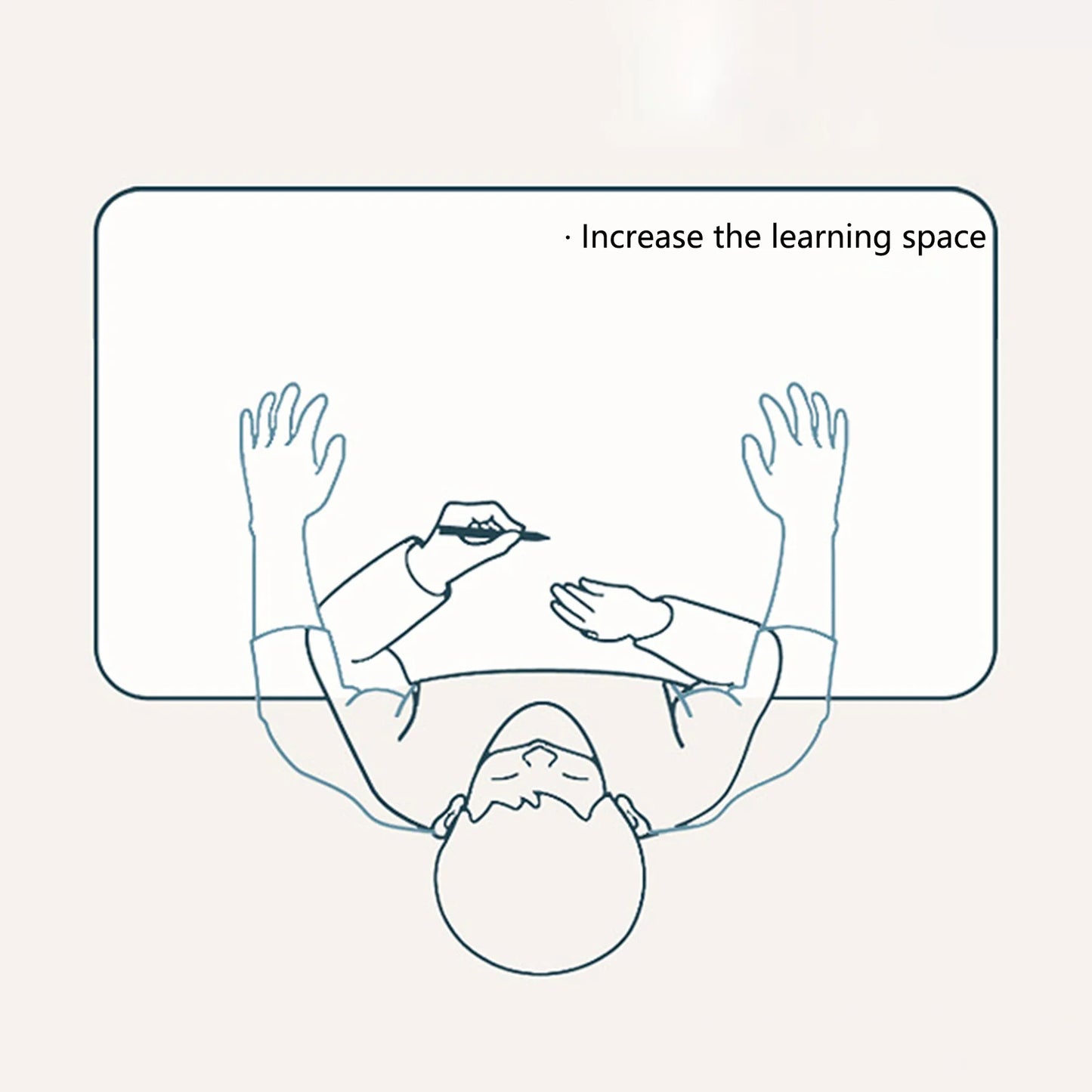 Cartoon Pattern Desk Chair Set With Widened Desktop And Drawer