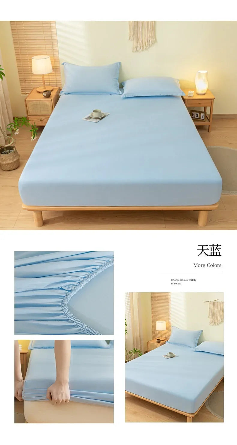 Luxury Elastic Fitted Sheet For Double Bed Mattress Cover