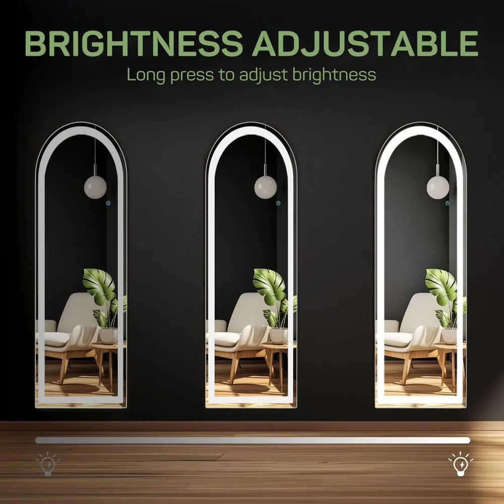 High-concerned LED Lighted Mirror With Tri Color Lighting Aluminum Frame