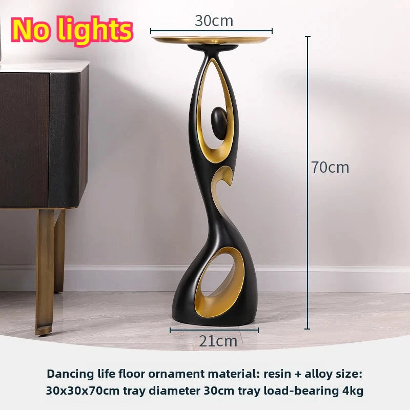 ENERLORD LED Floor Lamp Resin Night Glow For Living Room
