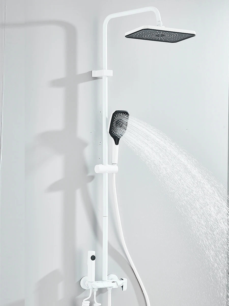 Quyanre 4 Way Shower System With Rain Shower Bidet Faucet