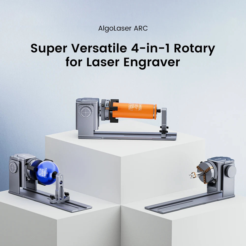 AlgoLaser Multi Function Rotary 4in1 Kit For Engraving Cylindrical Objects