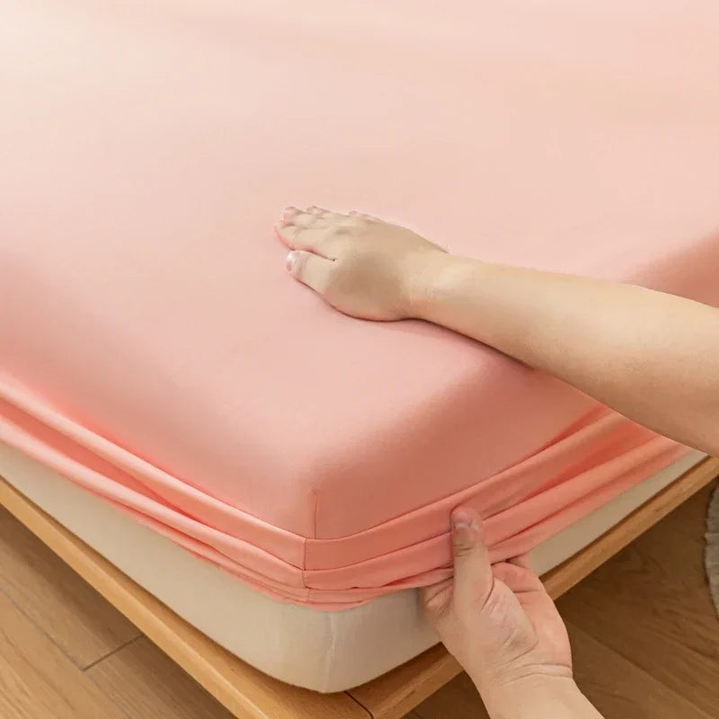 Luxury Elastic Fitted Sheet For Double Bed Mattress Cover