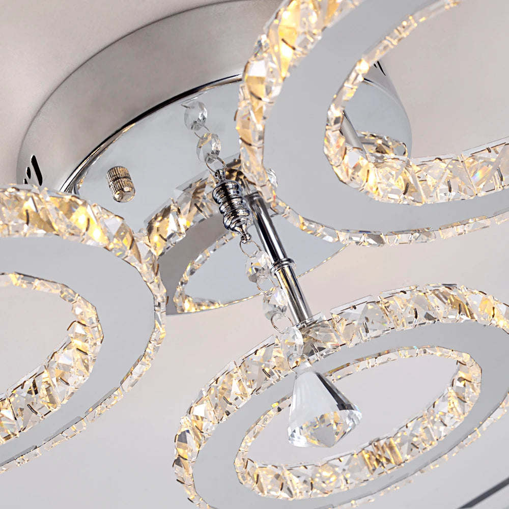 Modern Luxury Ceiling Crystal Chandelier Decoration Home Furniture Living Room Hanging Ceiling Lamp Kitchen Light Led Lighting