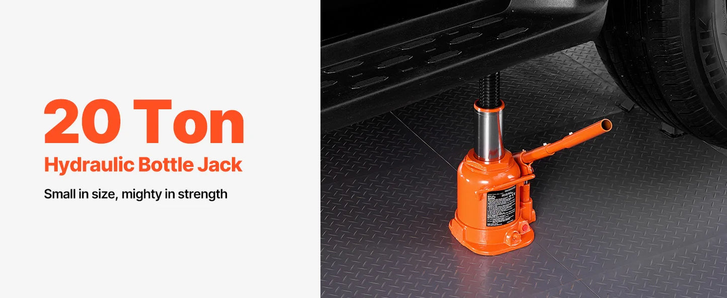 SucceBuy Hydraulic Bottle Jack With Long Handle For Vehicles