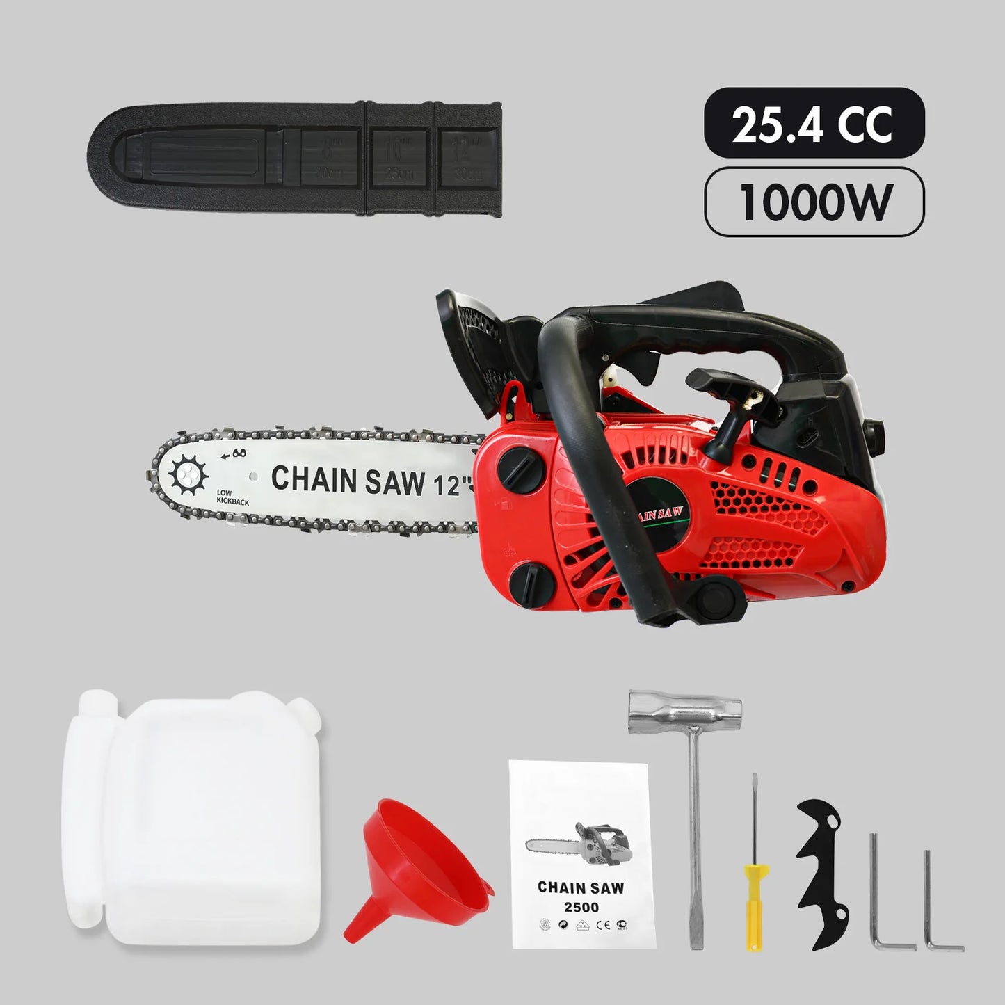 Portable Electric Chainsaw 1000W Brushless Motor For Wood Cutting