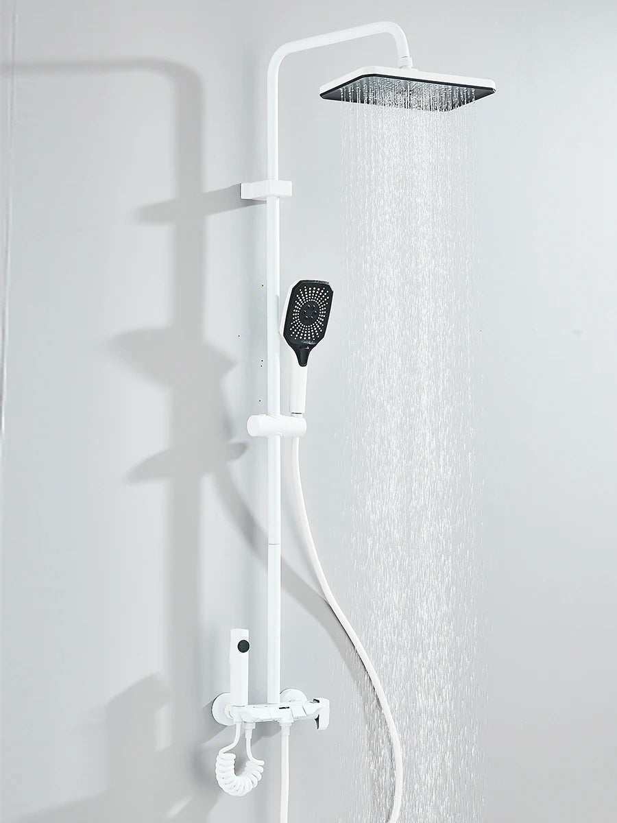 Quyanre 4 Way Shower System With Rain Shower Bidet Faucet