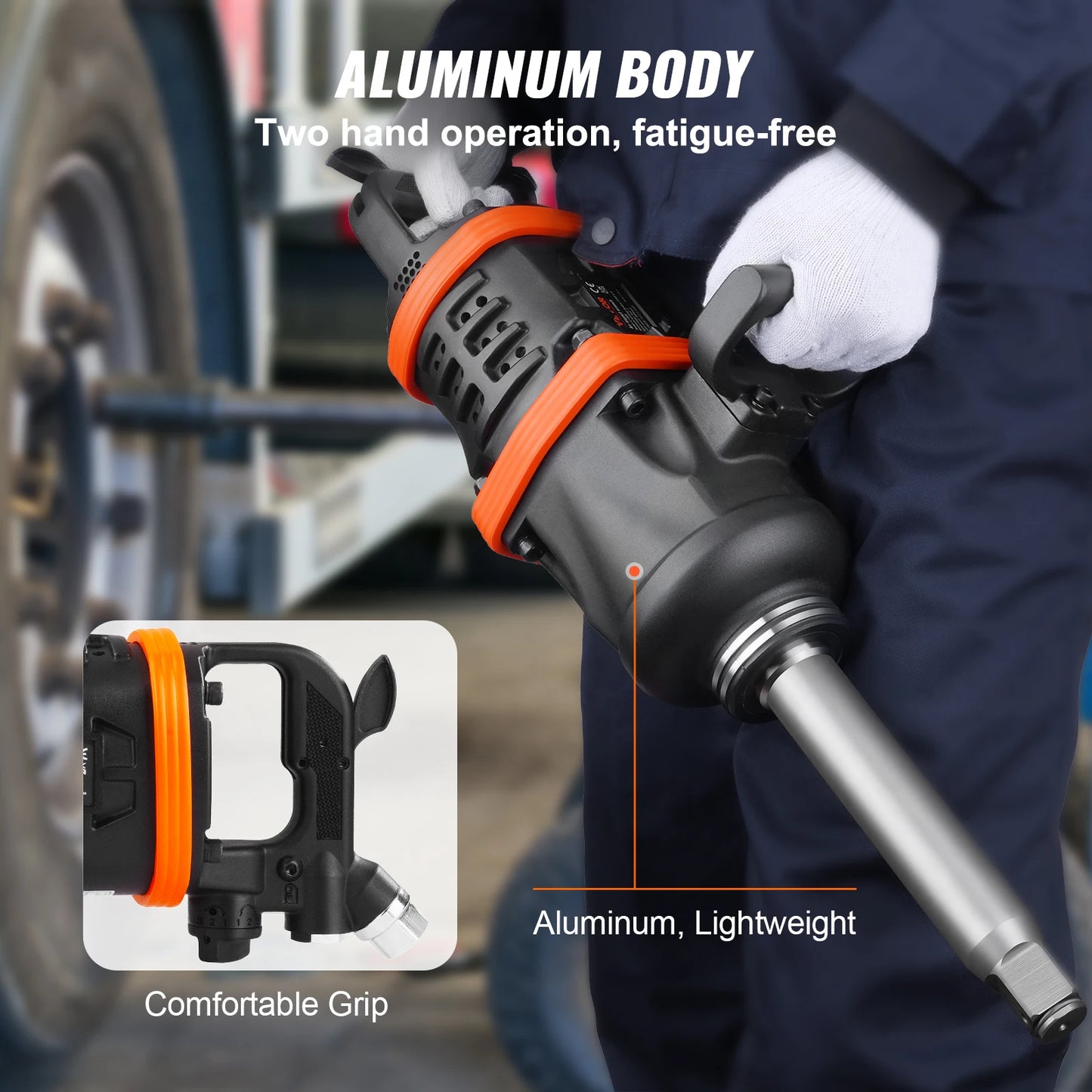 SucceBuy 5175 Ft-Lbs Air Impact Wrench Pneumatic Tool