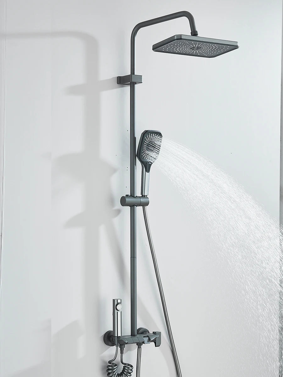 Quyanre 4 Way Shower System With Rain Shower Bidet Faucet