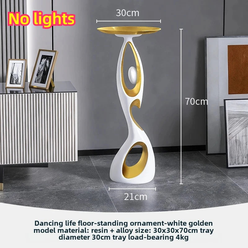 ENERLORD LED Floor Lamp Resin Night Glow For Living Room