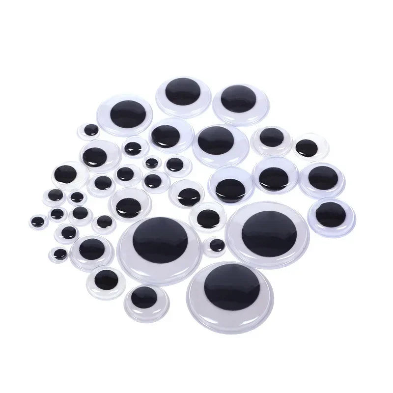 Self Adhesive Doll Eyes For DIY Crafts Assorted Sizes