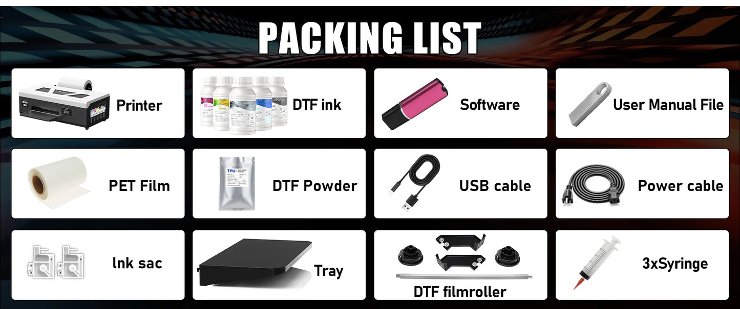 GMXZEC DTF Printer For Epson L805 Direct To Film Transfer