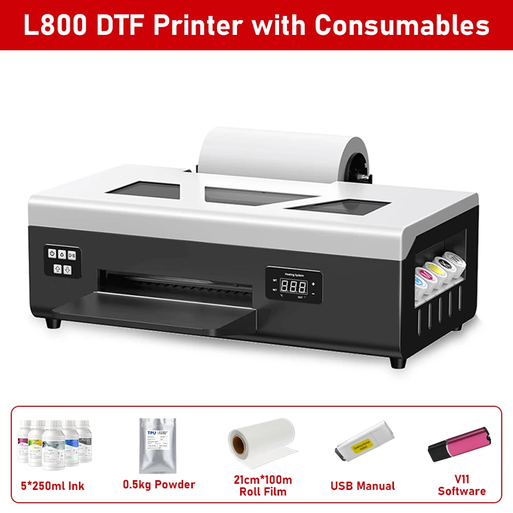 GMXZEC DTF Printer For Epson L805 Direct To Film Transfer