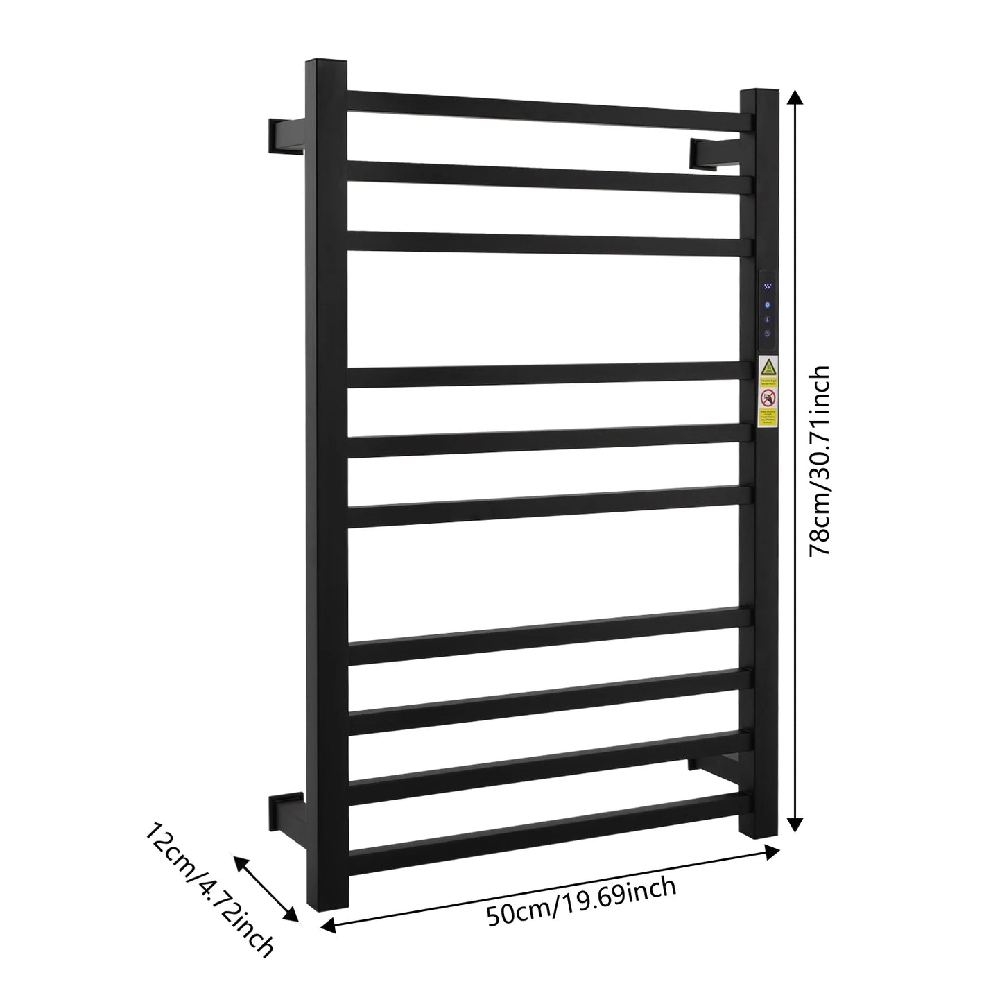 Towel Warmer Rack For Bathroom With Timer Wall Mounted 120W 110V