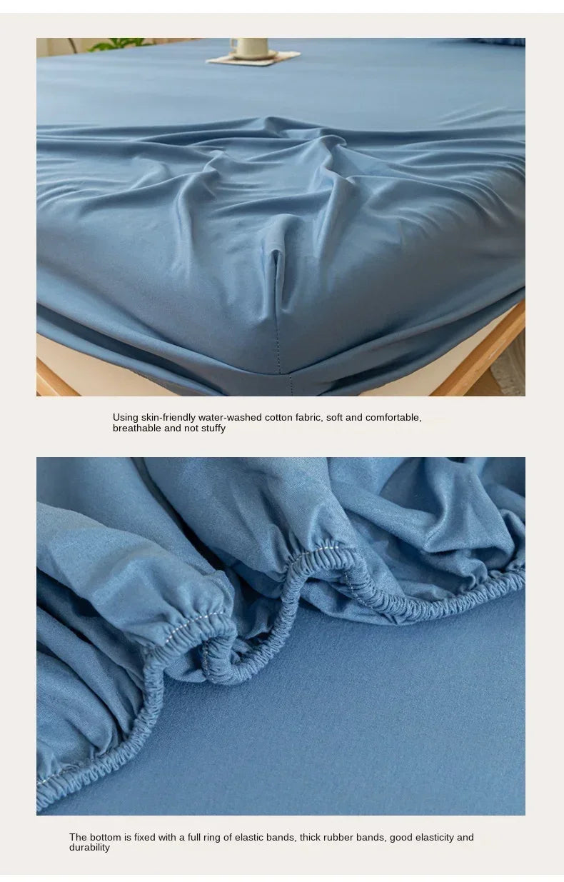 Luxury Elastic Fitted Sheet For Double Bed Mattress Cover