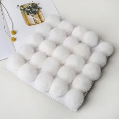 Fluffy Faux Fur Pom Poms For Keychains Hats Scarves DIY