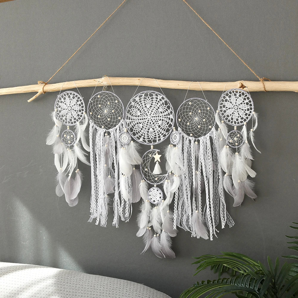 Dromenvanger Bohemian Dreamcatcher Set 5 Piece Wall Decor