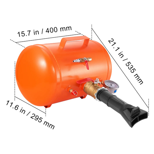 SucceBuy Tire Bead Blaster 5 Gallon Capacity With Pressure Gauge