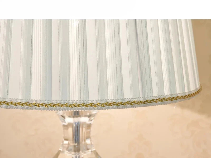 Crystal Table Lamp LED Bedside Light for Modern Bedroom