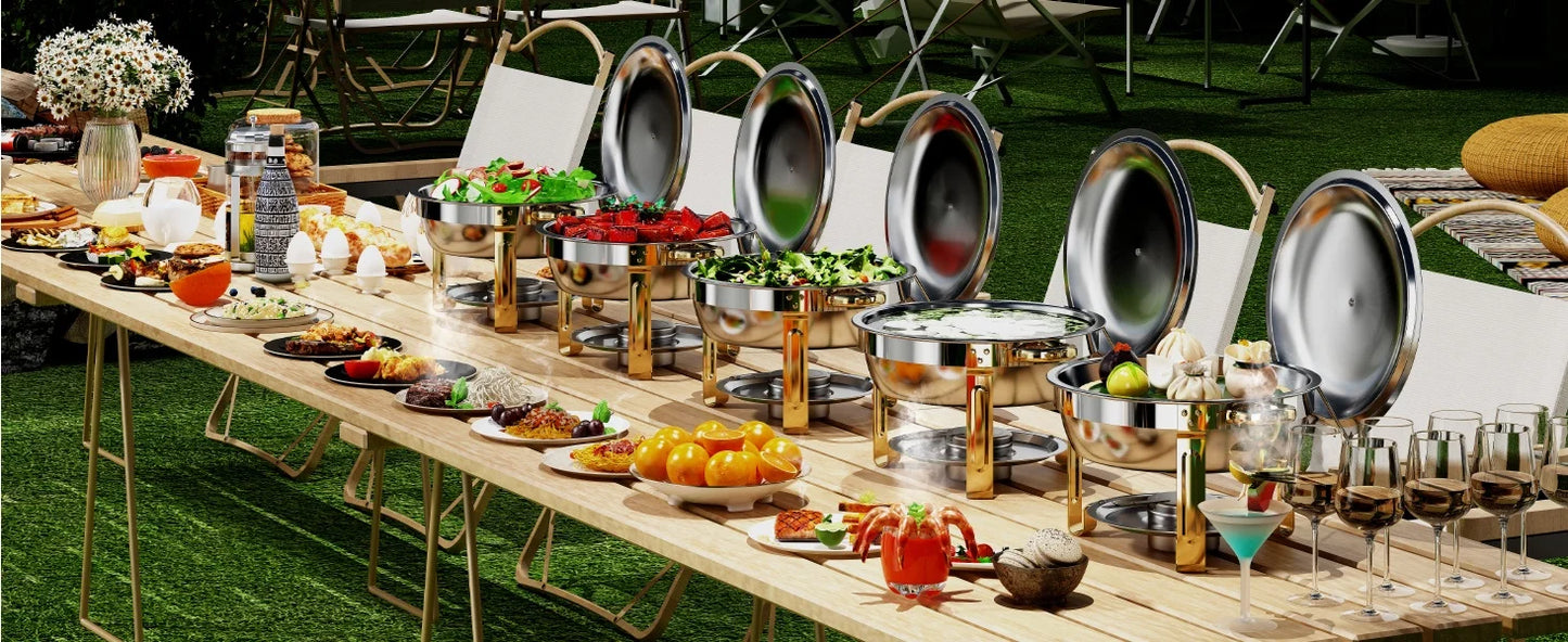 ROOMARK Chafing Dish Buffet Set Stainless Steel Catering Warmer