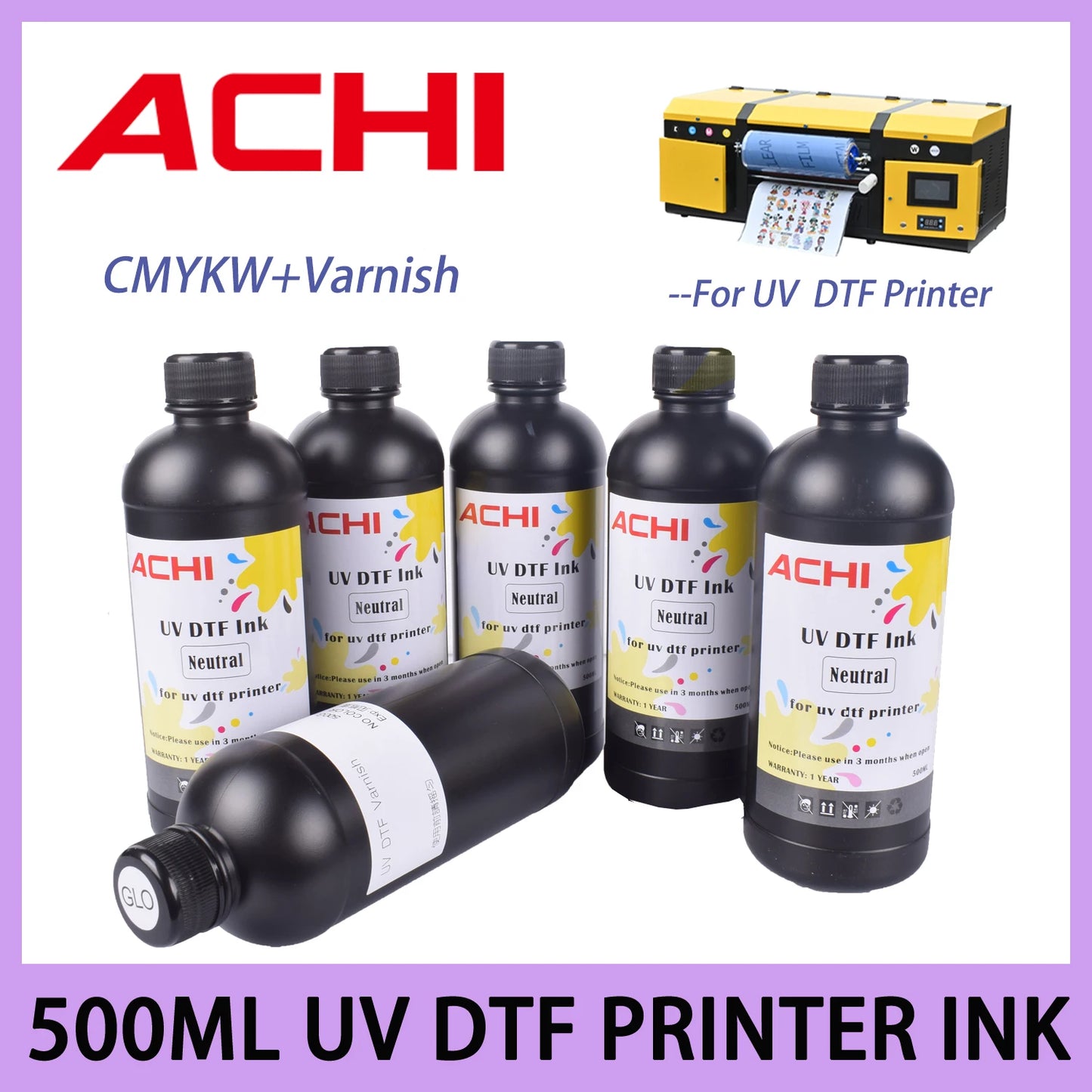 Cnczone UV DTF Ink for R1390 L800 DX4 DX5 XP600Printhead