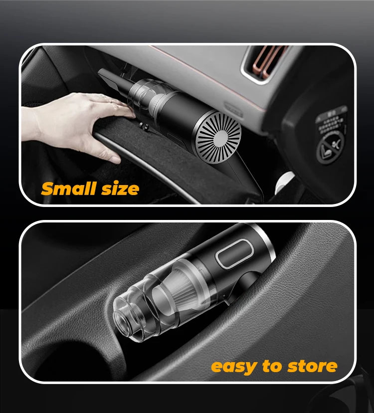 Portable Wireless Car Vacuum Cleaner Powerful Home Device