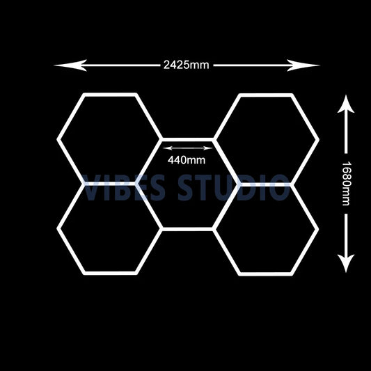 Ultra Bright LED Hexagon Tube Light For Garage Workshop