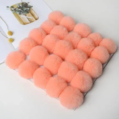 Fluffy Faux Fur Pom Poms For Keychains Hats Scarves DIY