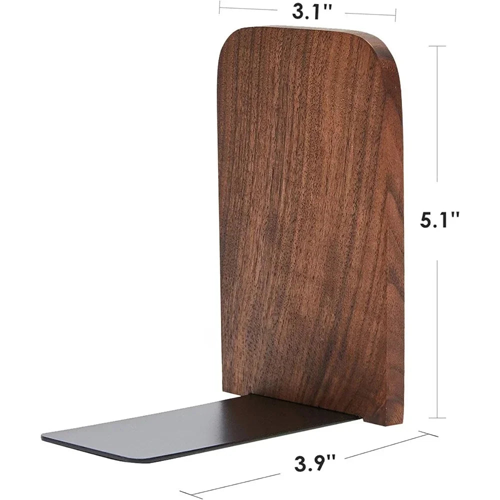 Hign-concerned Heavy Duty Non Slip Bookends Pair for Bookshelf