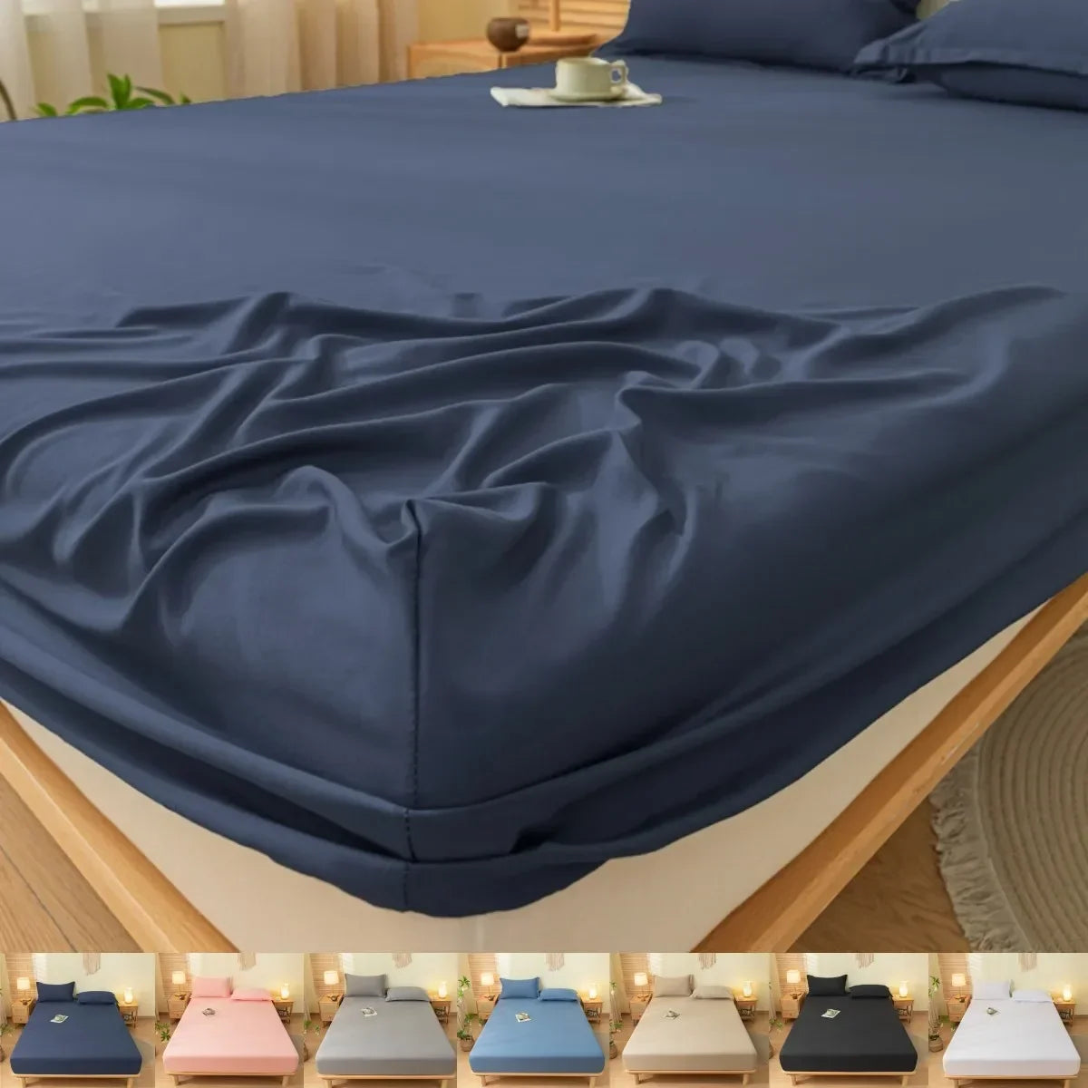 Luxury Elastic Fitted Sheet For Double Bed Mattress Cover