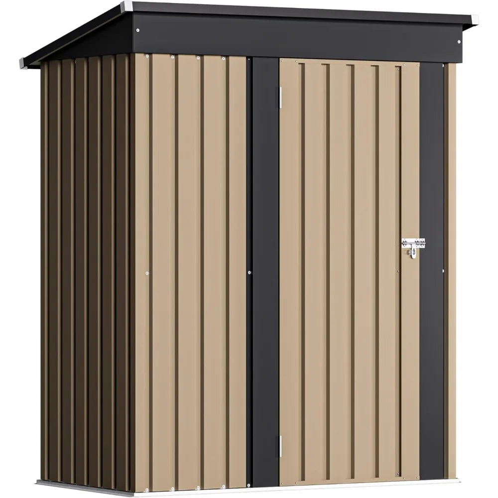 Outdoor Lockable Metal Shed For Garden Storage Anti Corrosion Design