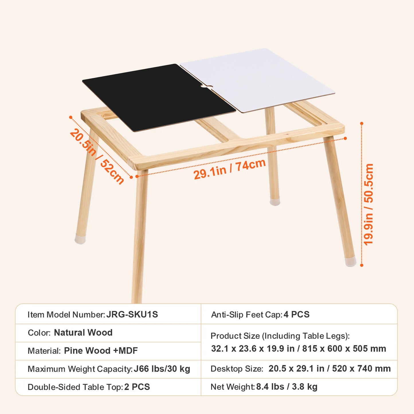 Wooden Sensory Table For Kids With Foldable Storage Bins