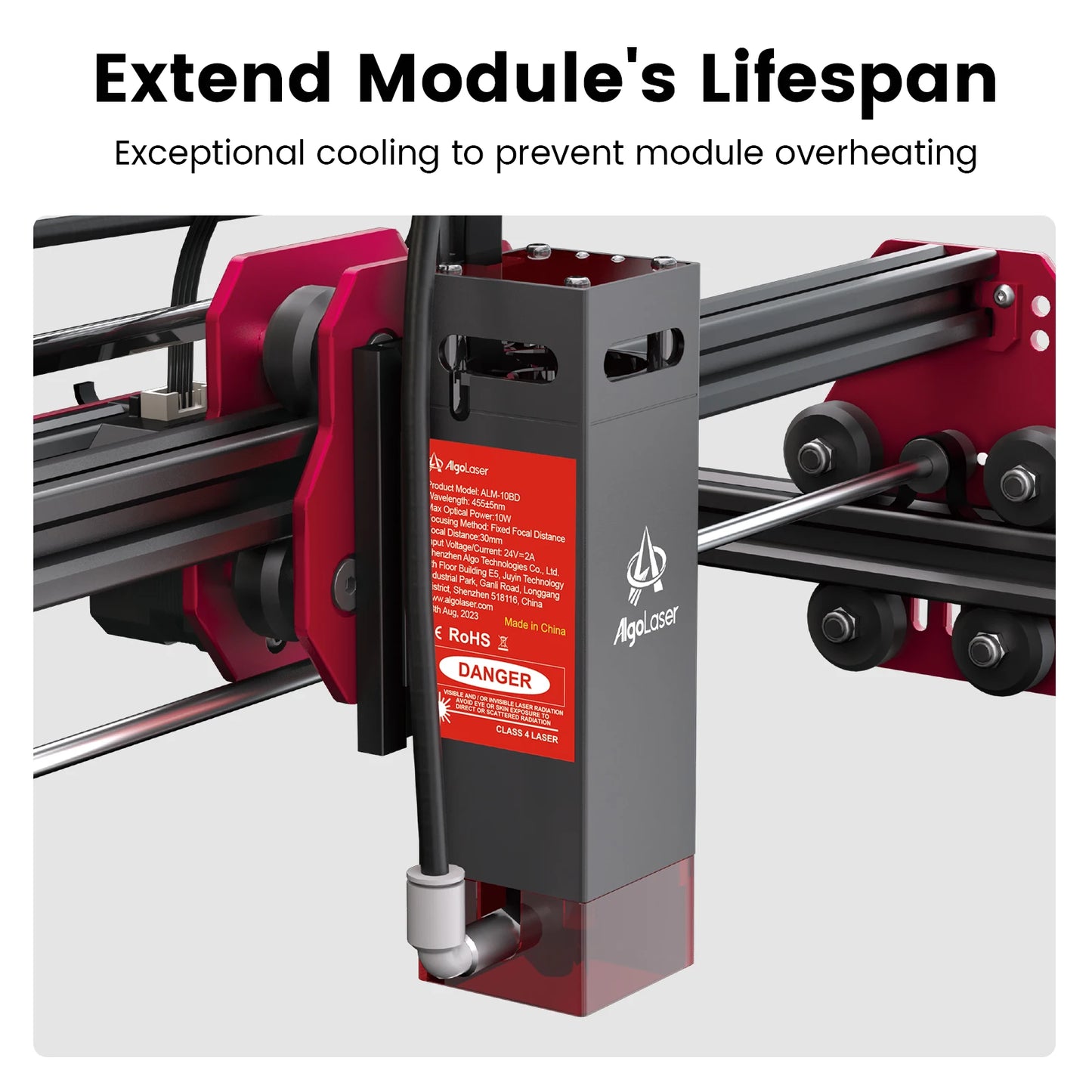 AlgoLaser Air Assist Pump 30LPM for Laser Cutter Dust Removal
