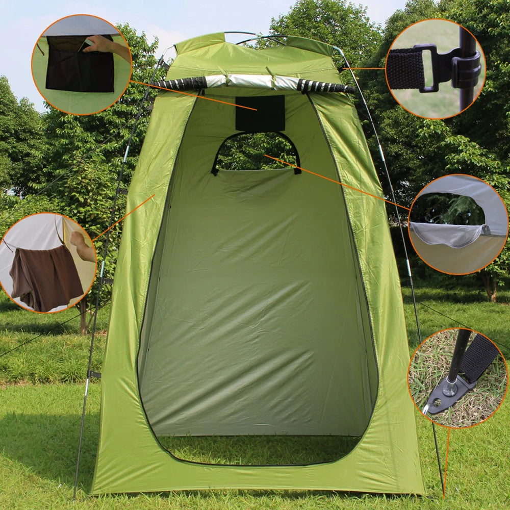 Pop Up Shower Tent for Camping Privacy Changing Room Setup