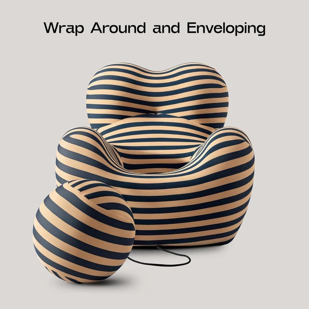 ZHUOTING Sofa Chair With Round Ottoman Modern Single Sofa