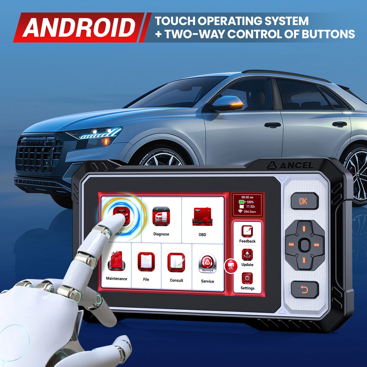 ANCEL FX6100 OBD2 Auto Scanner Diagnostic Tool With 15 Functions