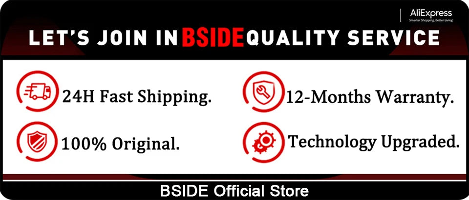 BSIDE ACM91 Digital Clamp Meter 100A Precision Ammeter DC AC