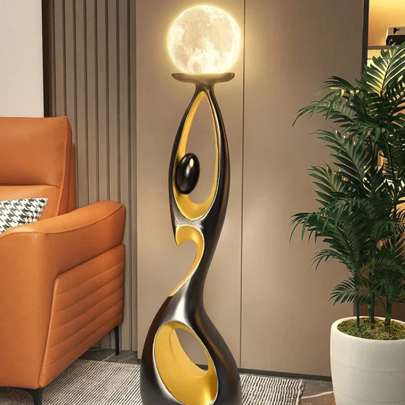 ENERLORD LED Floor Lamp Resin Night Glow For Living Room