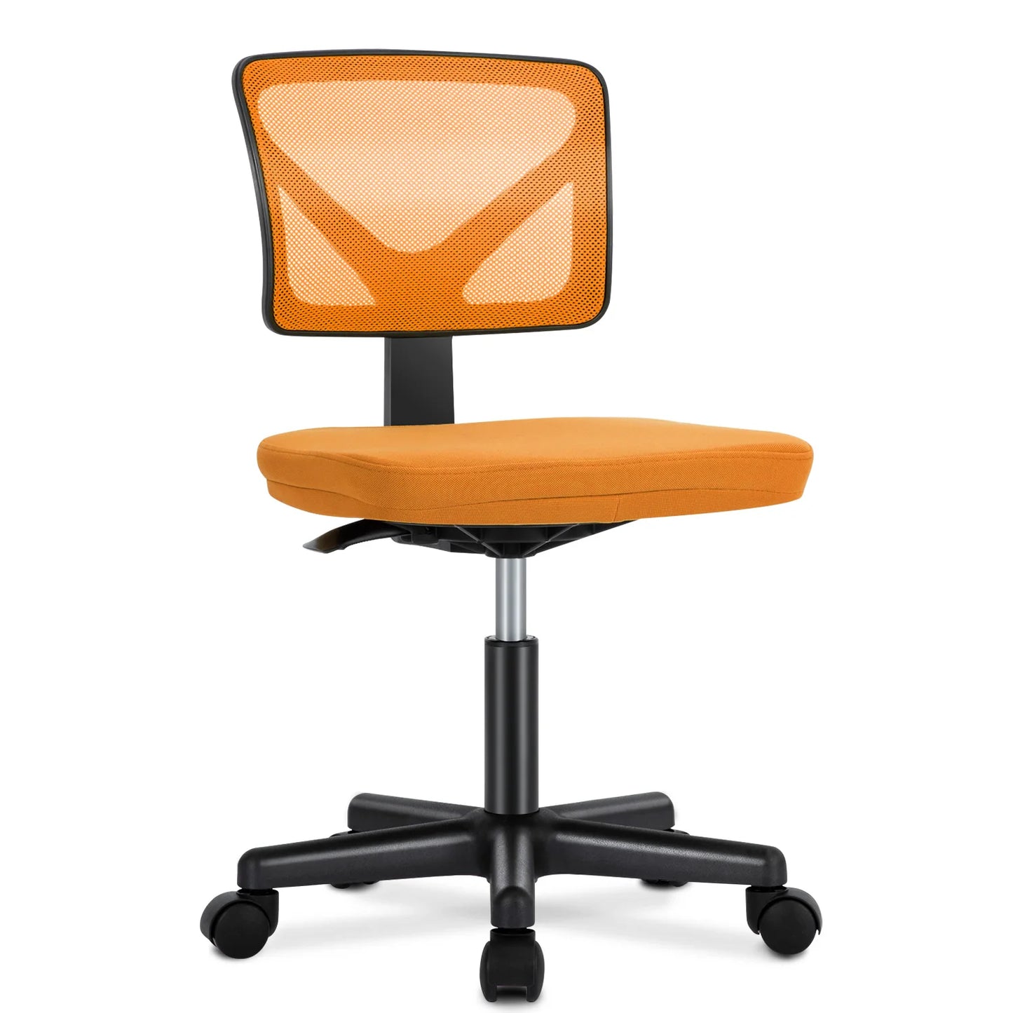 JHK Mesh Lumbar Support Armless Office Chair With Adjustable Height