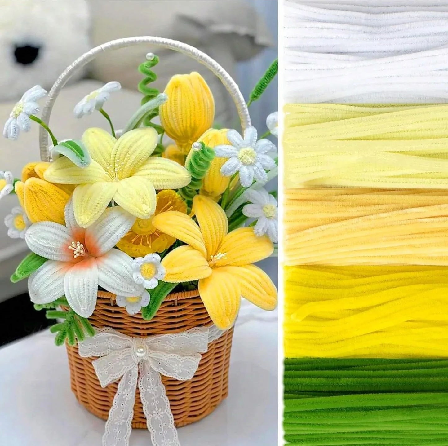 Pipe Cleaners Chenille Stems 300 Pack For DIY Craft Projects