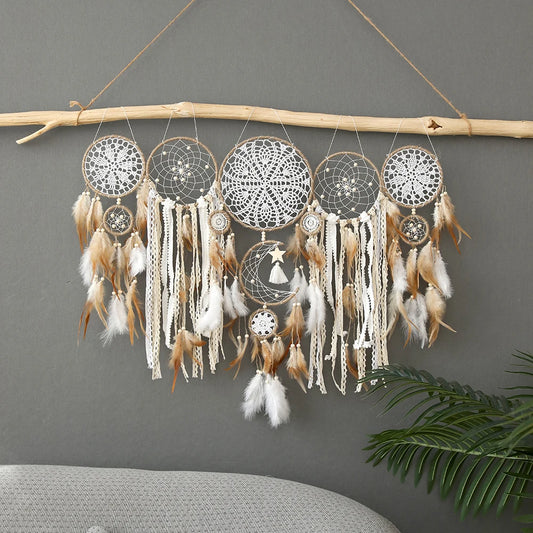 Dromenvanger Bohemian Dreamcatcher Set 5 Piece Wall Decor